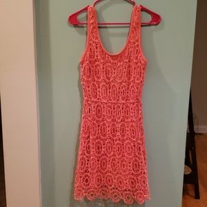 LC peach dress